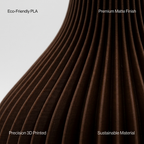 Onion Spiral Vase — Chocolate Brown Ribbed