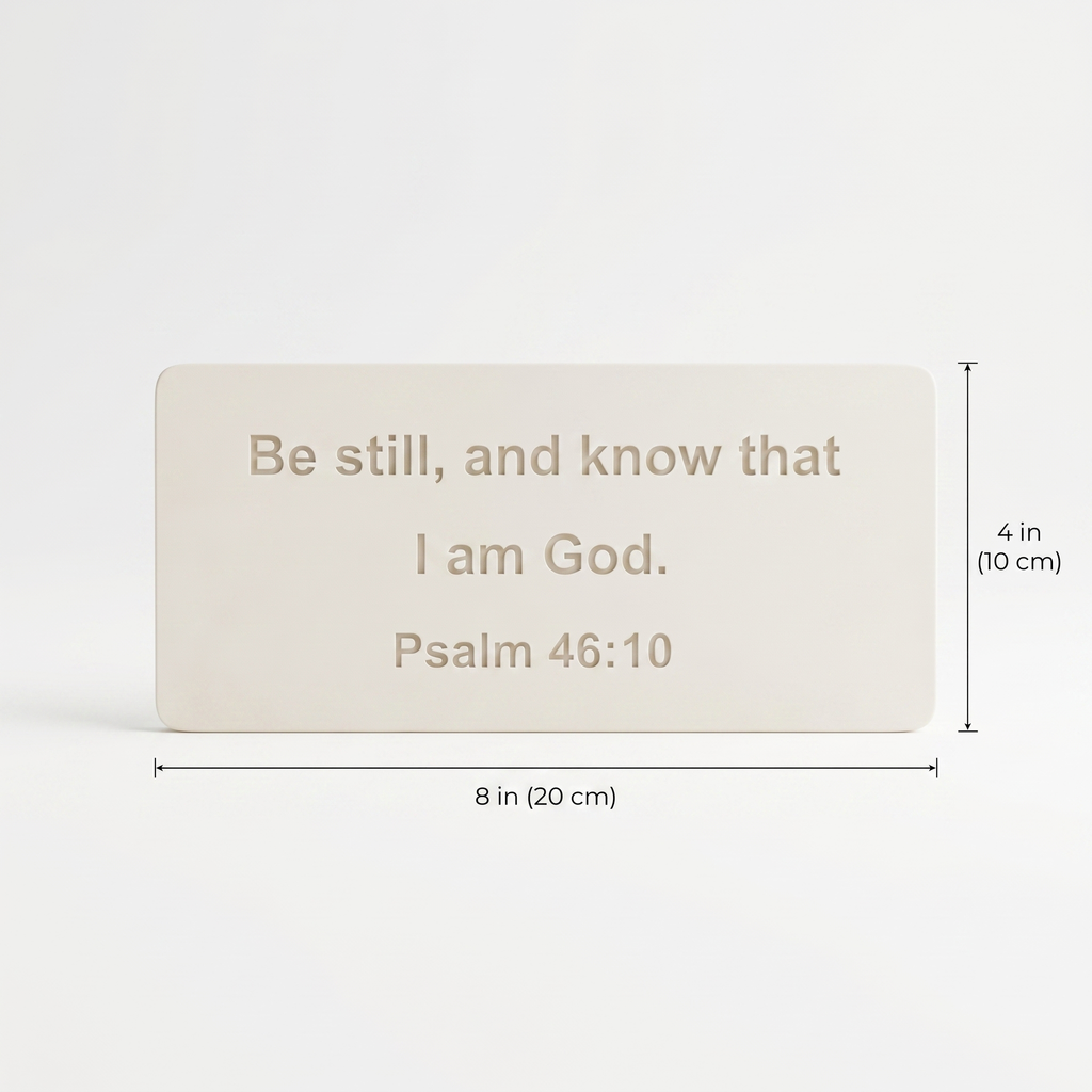 Be Still and Know That I Am God — Psalm 46:10 Sign