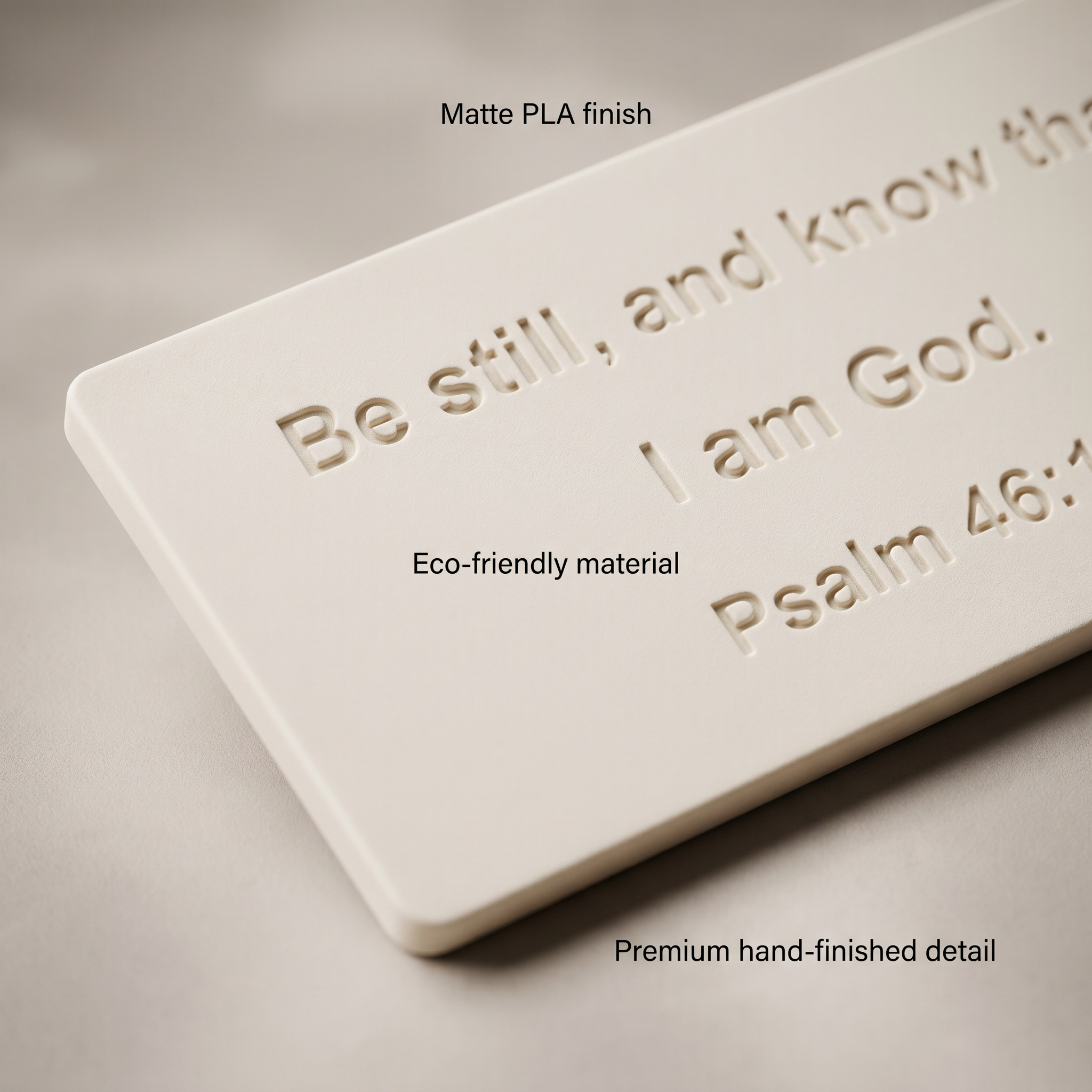 Be Still and Know That I Am God — Psalm 46:10 Sign
