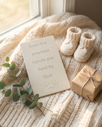 Even the Smallest Hands Are Held by God — Nursery Sign