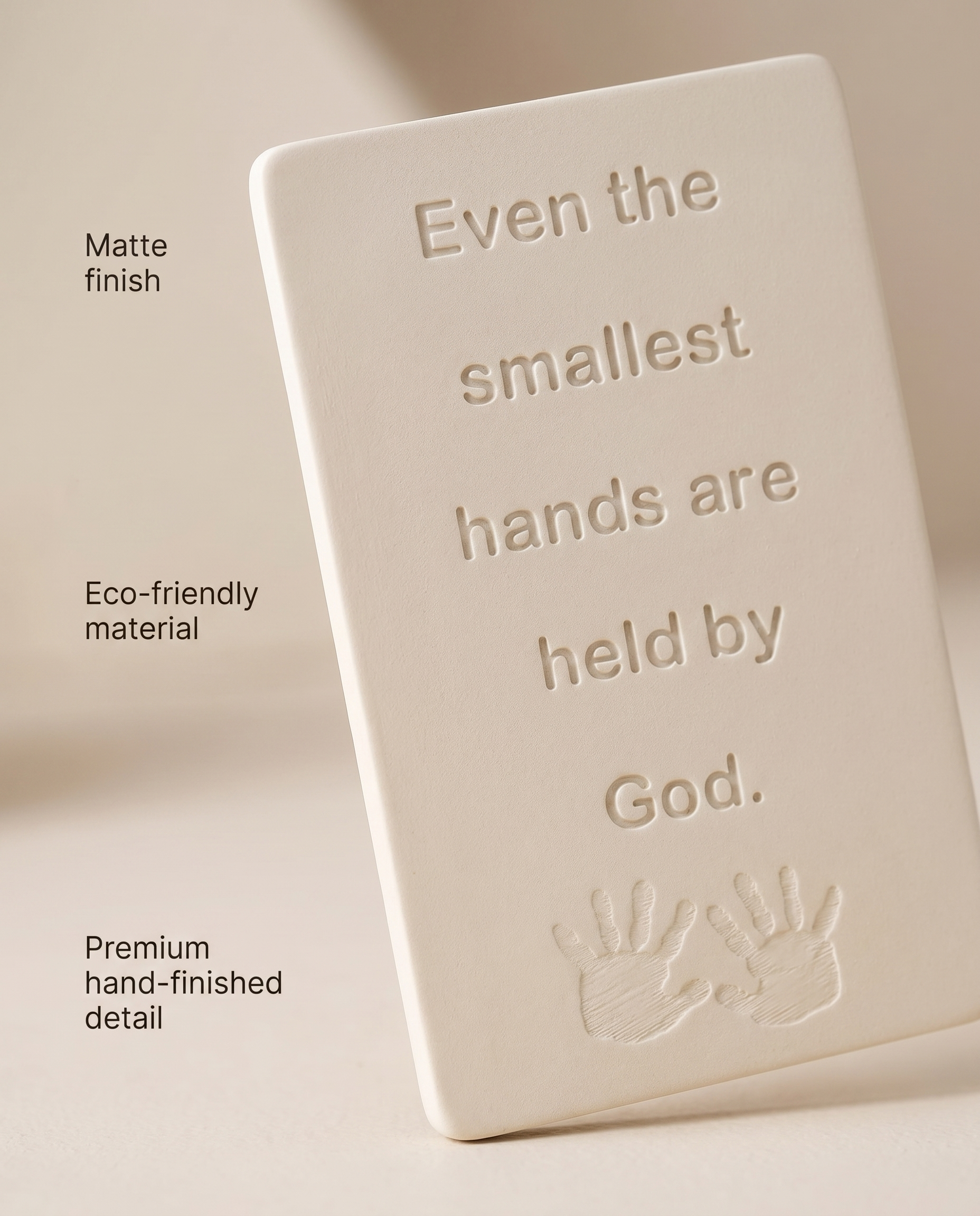 Even the Smallest Hands Are Held by God — Nursery Sign