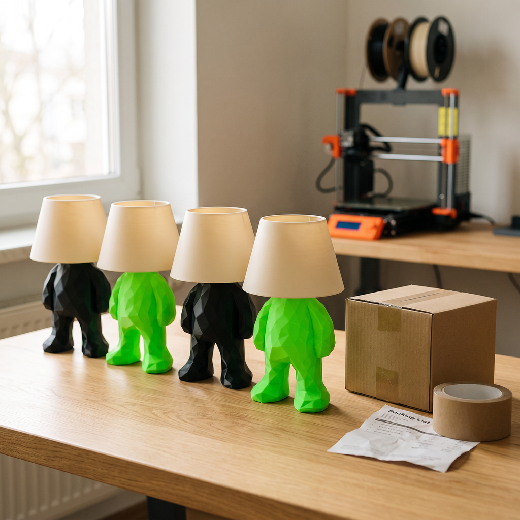 Lamp Guy — Low Poly Character Table Lamp