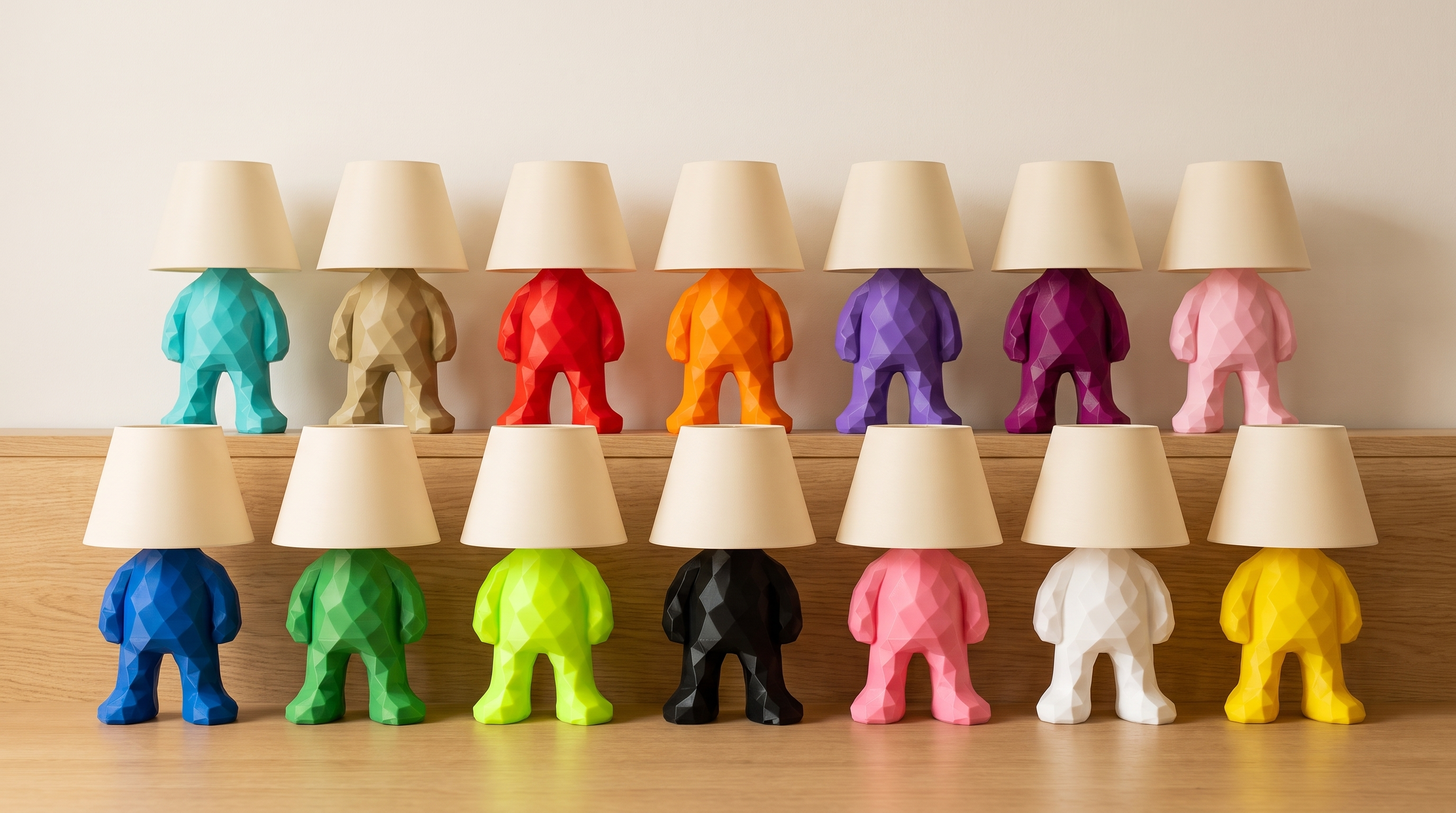 Lamp Guy — Low Poly Character Table Lamp