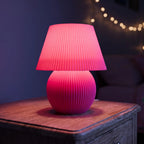 Mushroom Lamp — Ribbed LED Table Lamp with Dimmer